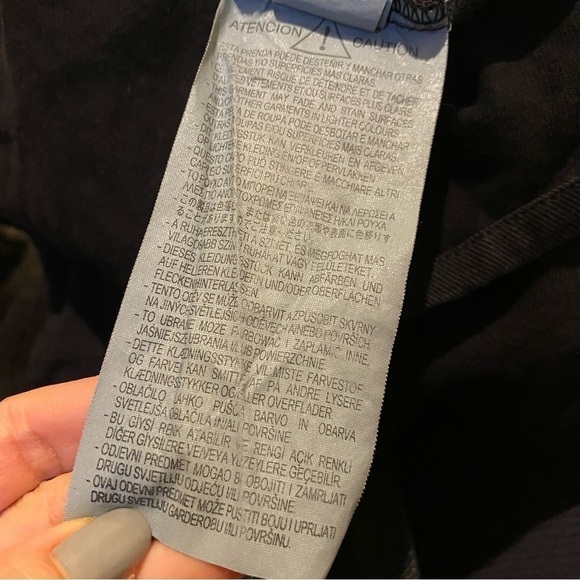 ZARA Women Black V-Neck Denim Puffy Sleeves Short Dress Size Medium - Picture 7 of 7